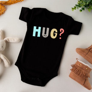 Premium Zwart HUG ME Eén stuk uniek Romper