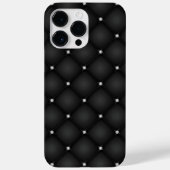 Premium zwart vierkant patroon Case-Mate iPhone case (Achterkant)