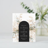 Premium - zwarte moderne onyx Abstracte eucalyptus (Staand voorkant)