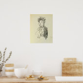 Prendergast - Borstbeeld van vrouw Poster (Keuken)