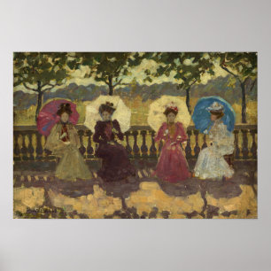 Prendergast - In het park Parijs Poster