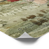 Prendergast - Paraplu's in de regen Poster (Hoek)