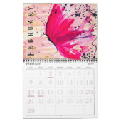 Prendre le vol deux pages calendrier (12 mois) (Feb 2027)
