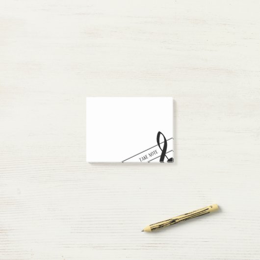 Prendre note Treble Clef Post-It Notes (Sur un bureau)