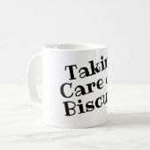 Prendre soin de biscuits café Mug (Devant gauche)