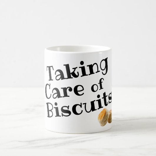 Prendre soin de biscuits café Mug (Centre)