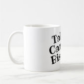 Prendre soin de biscuits café Mug (Gauche)