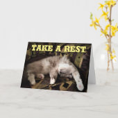 Prends du repos, carte (Fleur jaune)