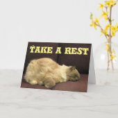 Prends du repos, carte (Fleur jaune)