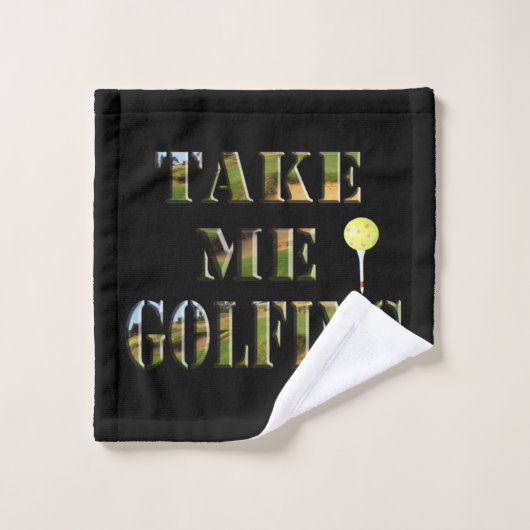 Prends-moi du golf, linge de toilette (Gant de toilette)