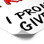 Prends-moi un Kiss Funny Poster (Coin)