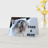 Prenez du repos, carte (Fleur jaune)