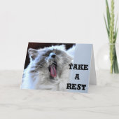 Prenez du repos, carte (Devant)