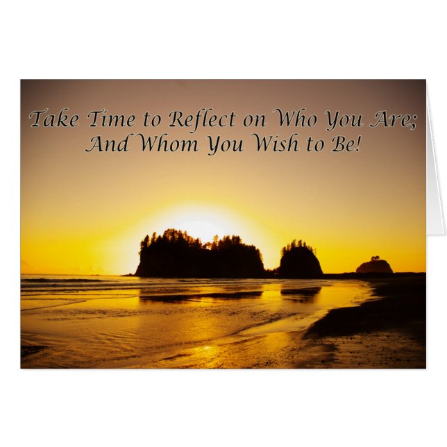 prenez du temps de se refléter (Devant horizontal)