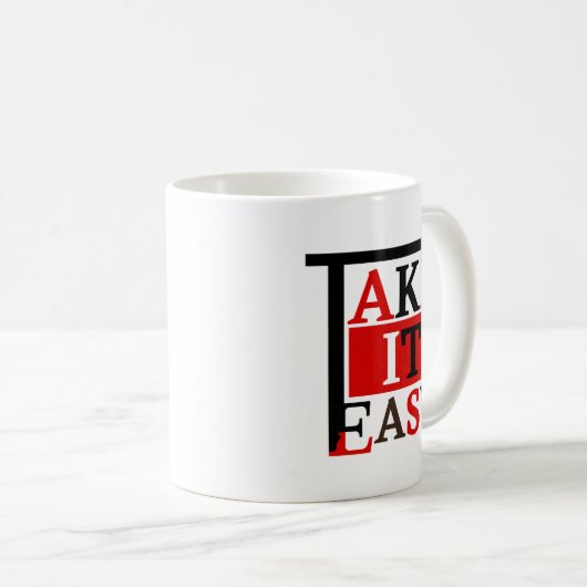 Prenez facilement Artwork Coffee Mug (Devant droit)