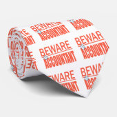 Prenez garde de la cravate de signe de comptable (Roulé)