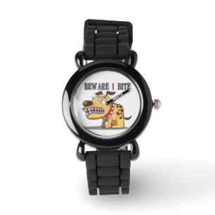 Prenez garde de la montre de chien de morsure d'I