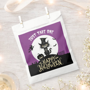 Prenez juste un halloween noir chat bonbons sacs d