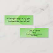 Prenez la ligne carte d'introduction (Devant / Derrière)