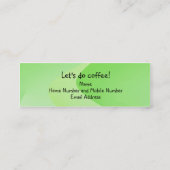 Prenez la ligne carte d'introduction (Dos)