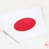 Prenez la pilule rouge Oval Sticker (Enveloppe)