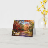 Prenez la route moins voyagé carte personnalisable (Fleur jaune)