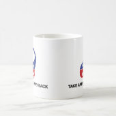Prenez la tasse de dos de manière de l'Amérique (Centre)