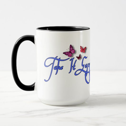 Prenez-le facilement - Mug de café motivationnel (Gauche)