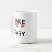 Prenez-le facilement Mug - Motivational Floral Cof (Devant gauche)