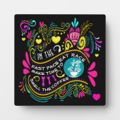 Prenez le temps de sentir le CAFÉ Plaque (Devant)