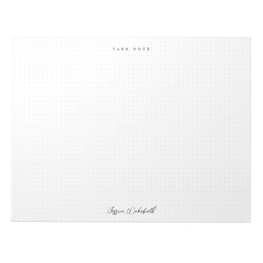 Prenez note Dotée Tear Off Bloc-notes | Votre nom (Devant)
