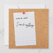 PRENEZ NOTES 5.25 x 5.25 carte (Devant)