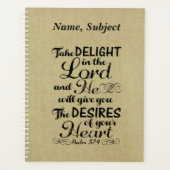 Prenez plaisir dans le Seigneur Psaume 37 4 Verse  (Devant)