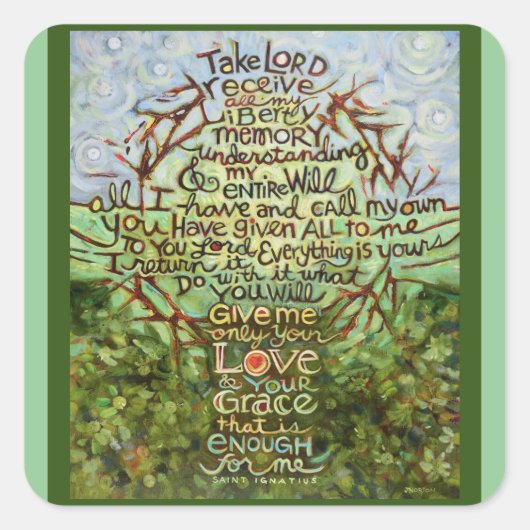 Prenez Seigneur, Recevez Sticker De Prière Catholi (Devant)