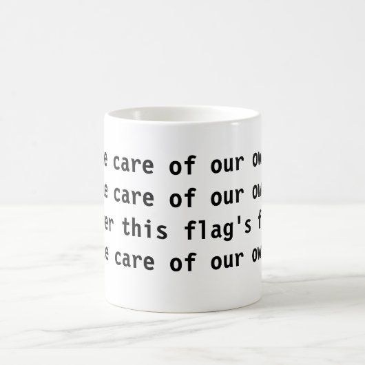 Prenez soin de America Mug (Centre)