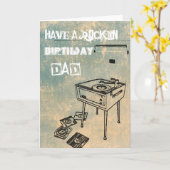 Prenez un papa d'anniversaire de Rockin ! Carte d' (Fleur jaune)