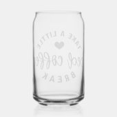 Prenez un peu de café glacé Break Bière Can Verre (Verso)