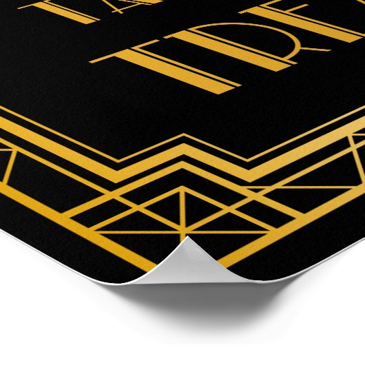 Prenez Un Signe Mariage Traiteur | Gatsby Art Déco (Coin)