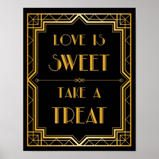 Prenez Un Signe Mariage Traiteur | Gatsby Art Déco (Devant)
