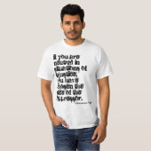 Prenez un T-shirt de support (Devant entier)