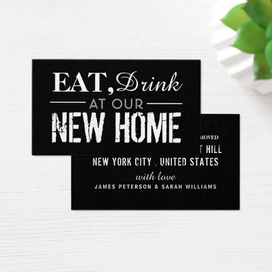 Prenez Un Verre À Notre Nouvelle Maison, Carte de  (Bureau)