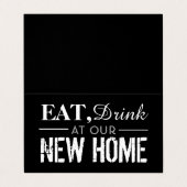 Prenez Un Verre À Notre Nouvelle Maison, Carte de  (Extérieur déplié)