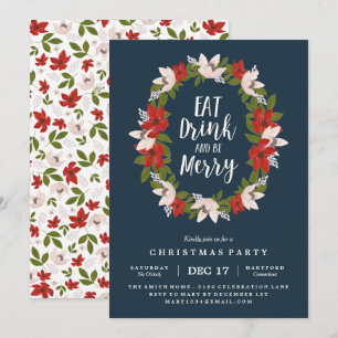 Prenez un verre et soyez joyeux Invitation de fête