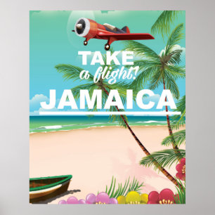 Prenez un vol ! Affiche de vacances de Jamaica Ret