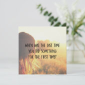 PRENEZ UNE carte 5,25 x 5,25 (Debout devant)