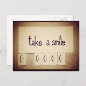 Prenez une carte postale inspirante Smile (Devant / Derrière)