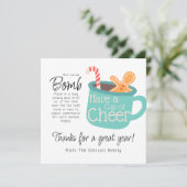 Prenez une coupe de Carte de remerciements de caca (Debout devant)