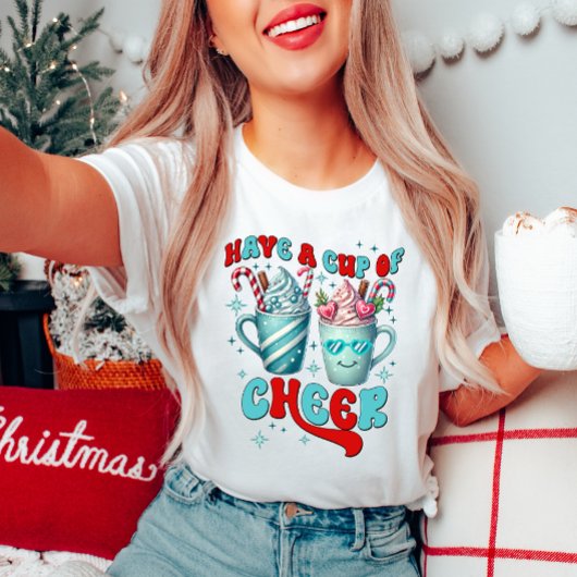 Prenez une coupe de T-shirt de Noël gaie