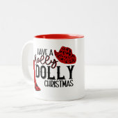 Prenez une Mug de café Holly Dolly Christmas (Devant gauche)