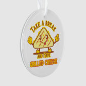 Prenez une pause et mangez du fromage grillé (devant)